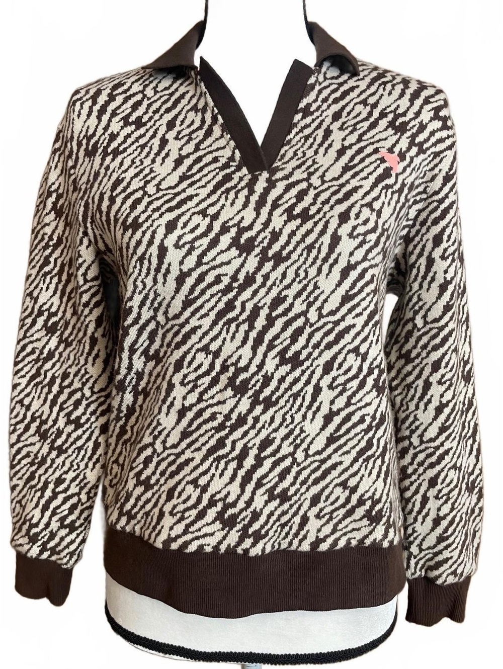 Macade Golf Concept animal print sweater medium
